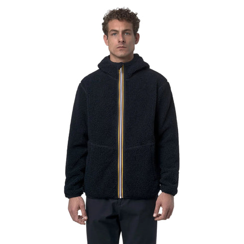K - Way Giacca imbottita Giubbino Uomo Jack in sherpa reversibile S A25 - KWAYK3132NW - A2B - S - Francavilla Moda
